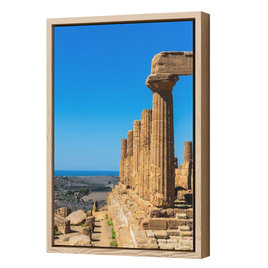 Thumbnail for Canvas - Wood Grain Floating Frame