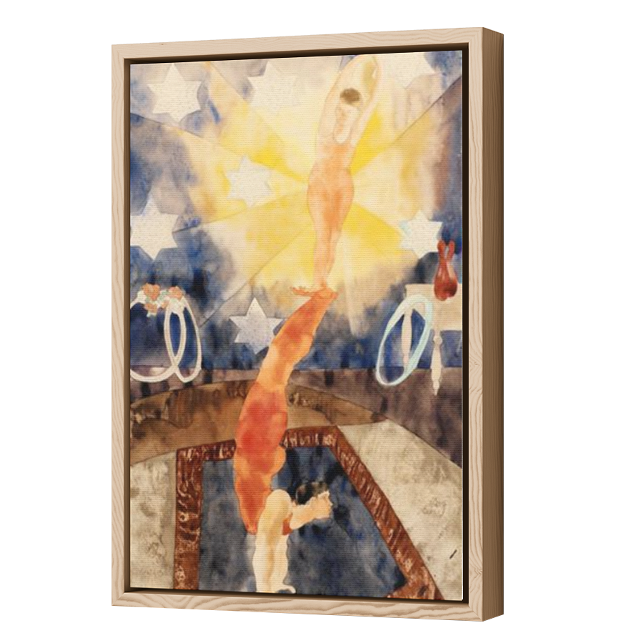 Thumbnail for Canvas - Wood Grain Floating Frame