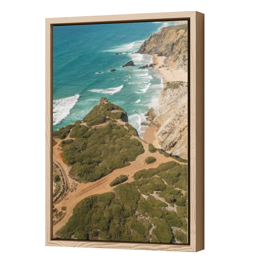 Thumbnail for Canvas - Wood Grain Floating Frame