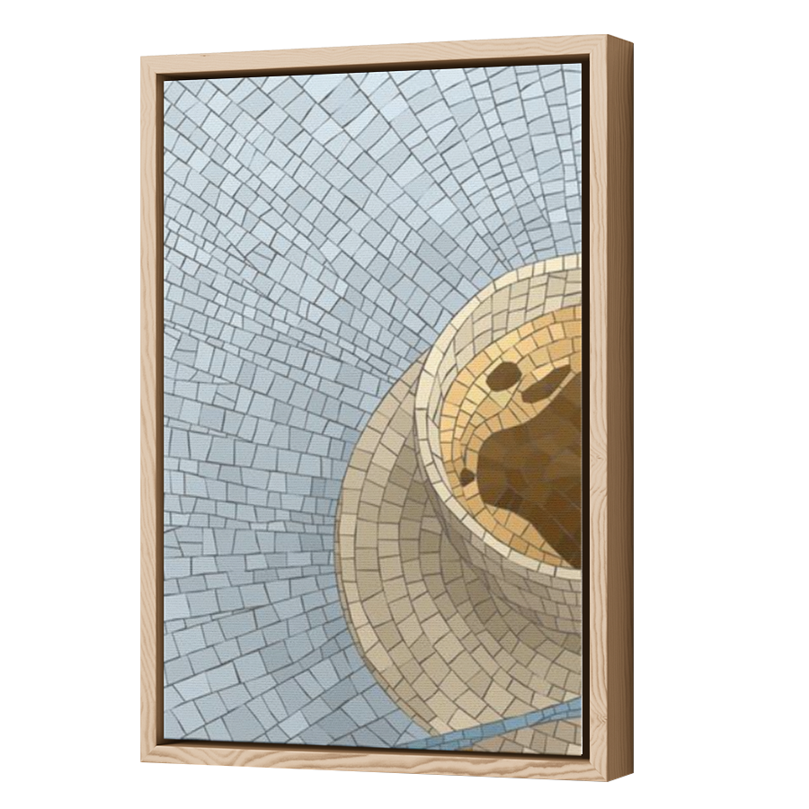 Thumbnail for Canvas - Wood Grain Floating Frame