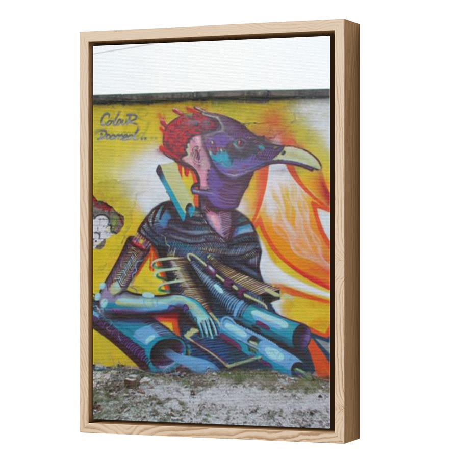 Thumbnail for Canvas - Wood Grain Floating Frame
