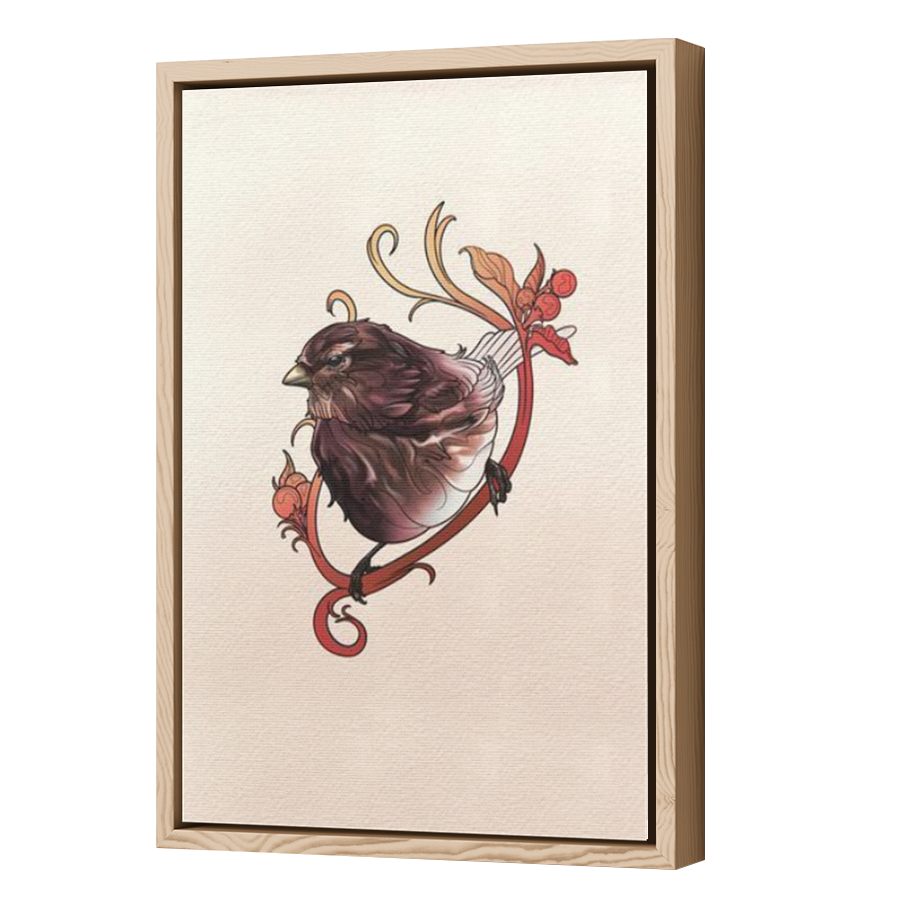 Thumbnail for Canvas - Wood Grain Floating Frame