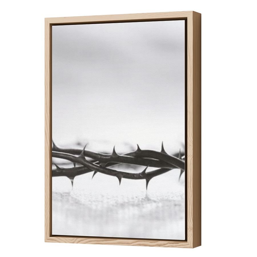 Thumbnail for Canvas - Wood Grain Floating Frame