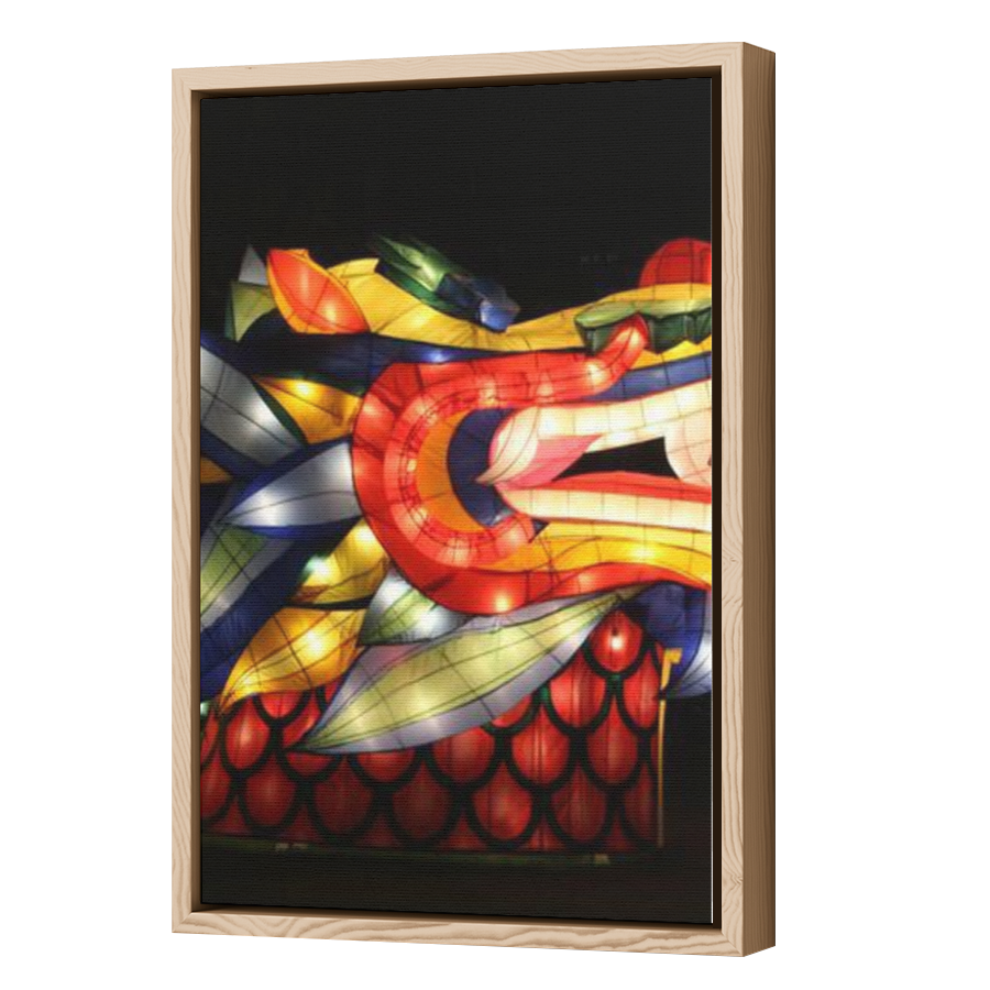 Thumbnail for Canvas - Wood Grain Floating Frame