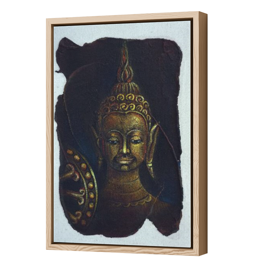 Thumbnail for Canvas - Wood Grain Floating Frame