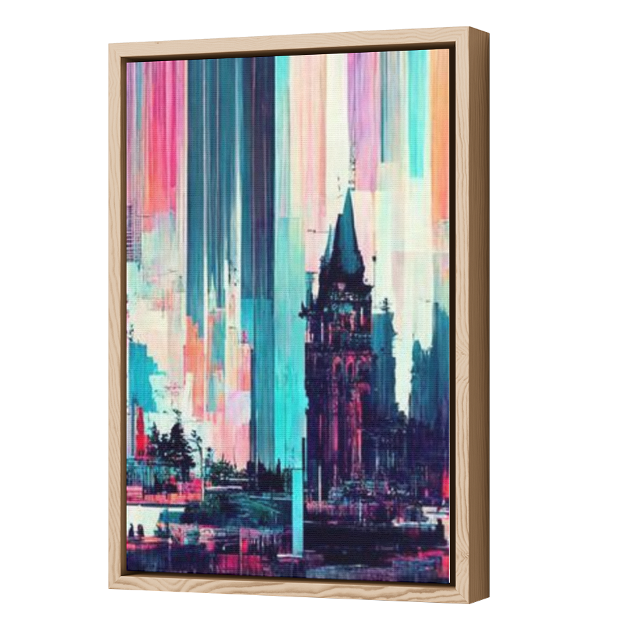Thumbnail for Canvas - Wood Grain Floating Frame