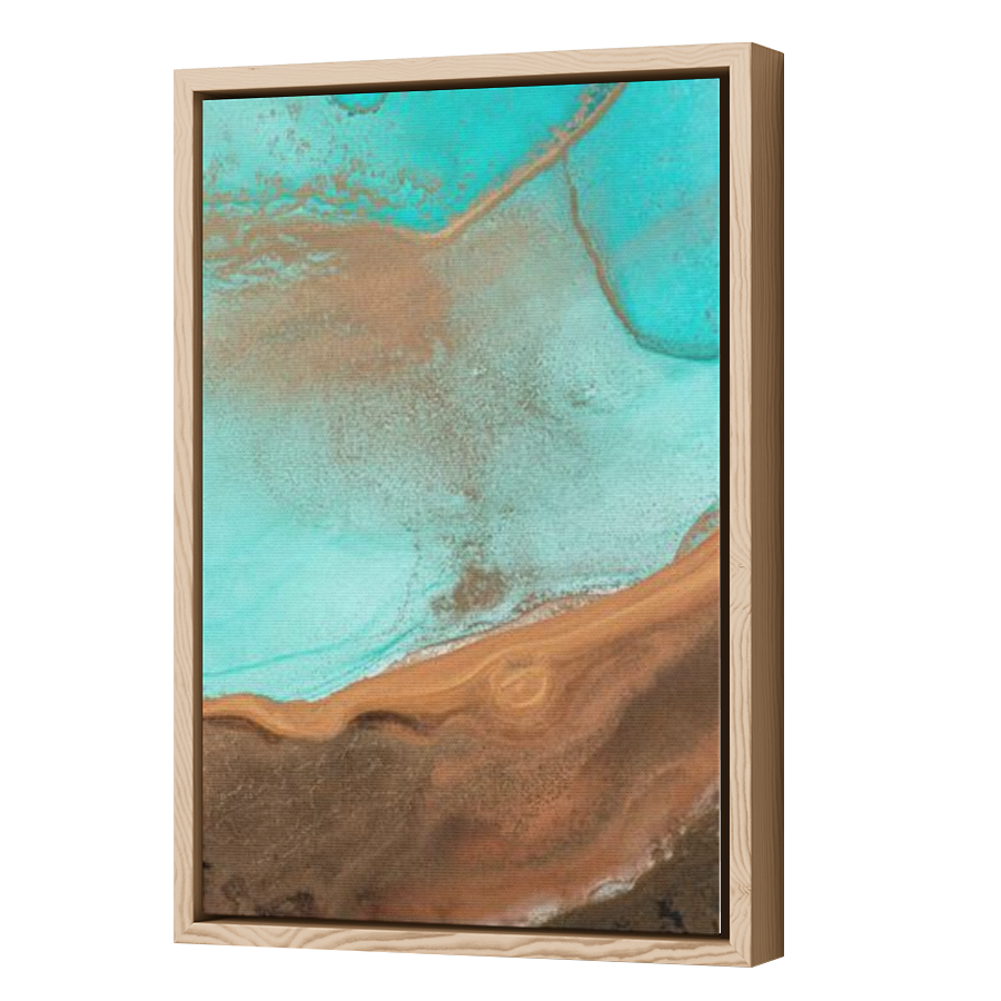 Thumbnail for Canvas - Wood Grain Floating Frame