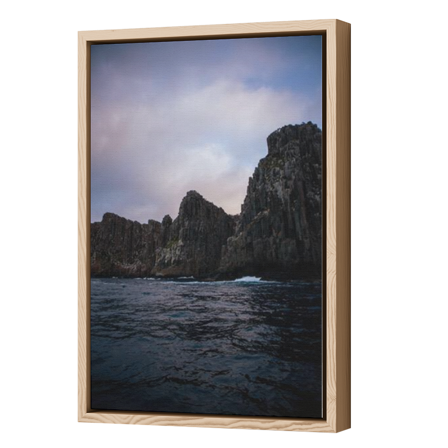 Thumbnail for Canvas - Wood Grain Floating Frame