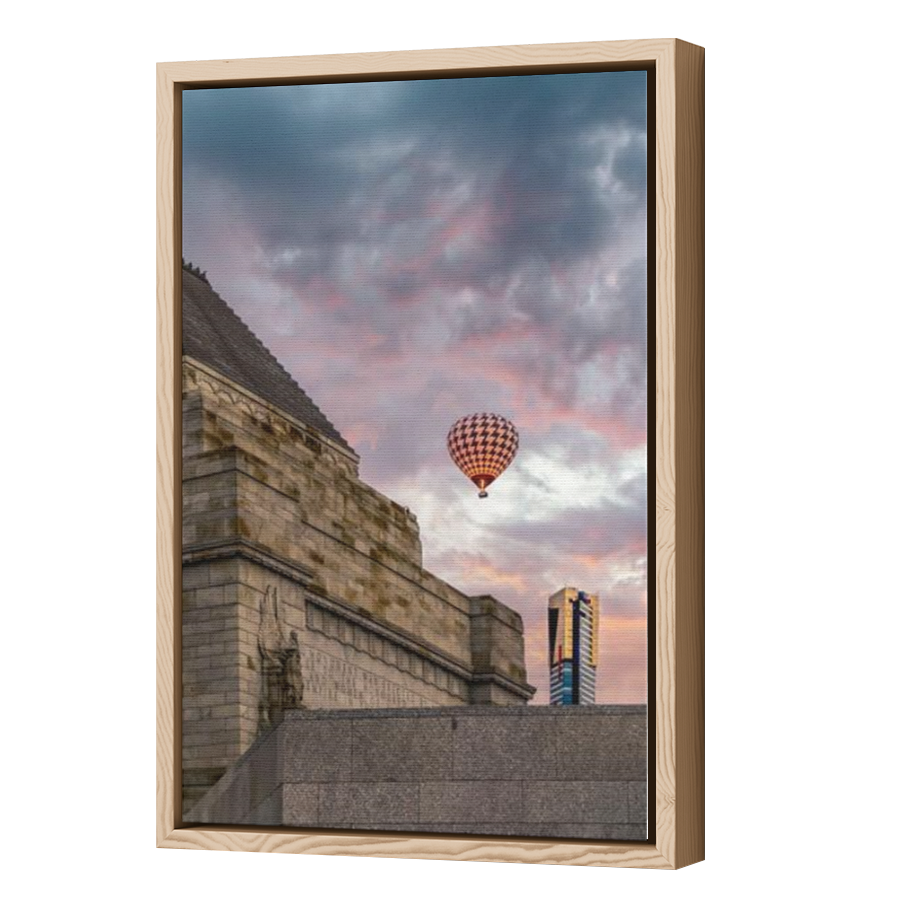 Thumbnail for Canvas - Wood Grain Floating Frame