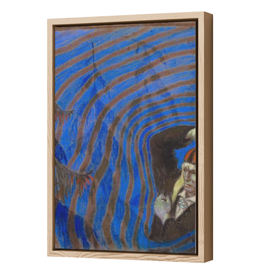 Thumbnail for Canvas - Wood Grain Floating Frame