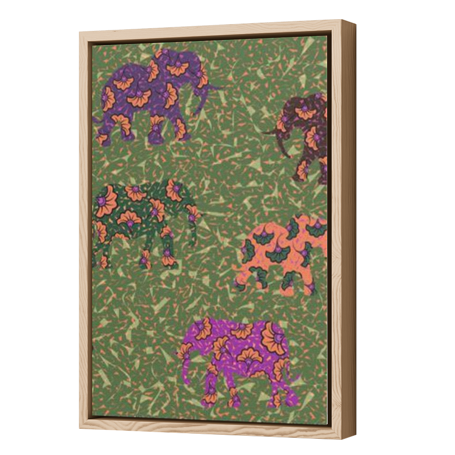 Thumbnail for Canvas - Wood Grain Floating Frame