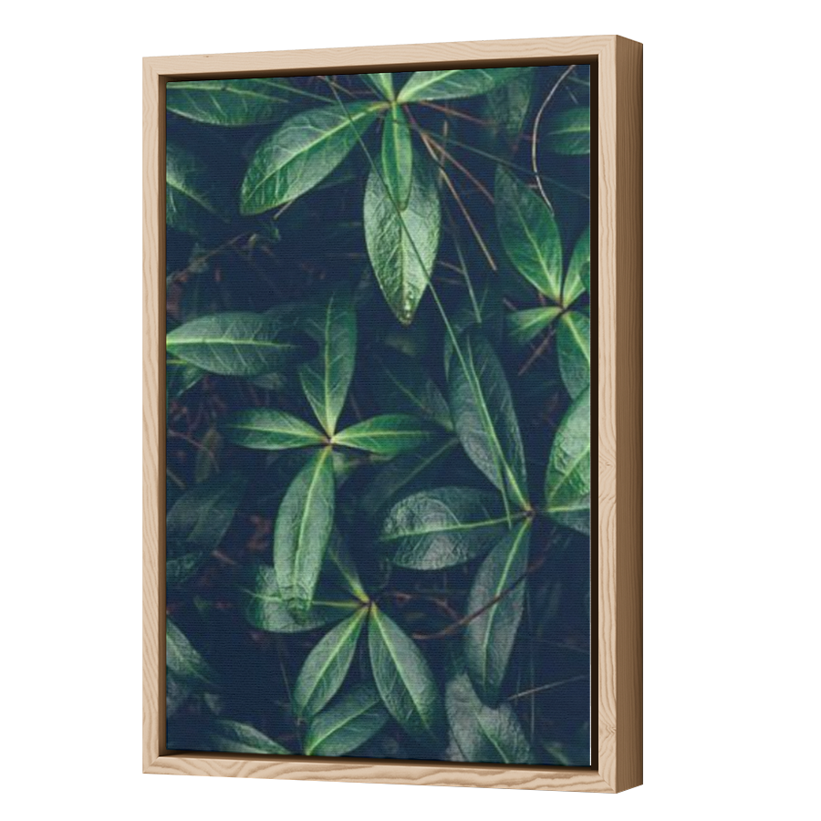 Thumbnail for Canvas - Wood Grain Floating Frame