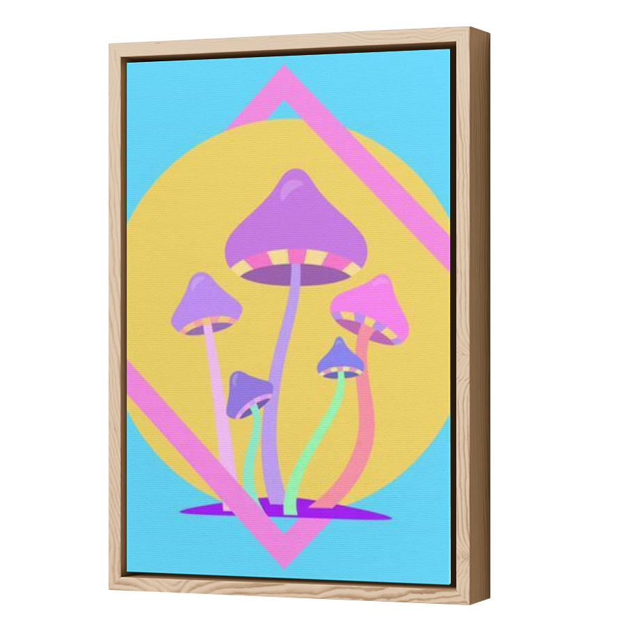 Thumbnail for Canvas - Wood Grain Floating Frame