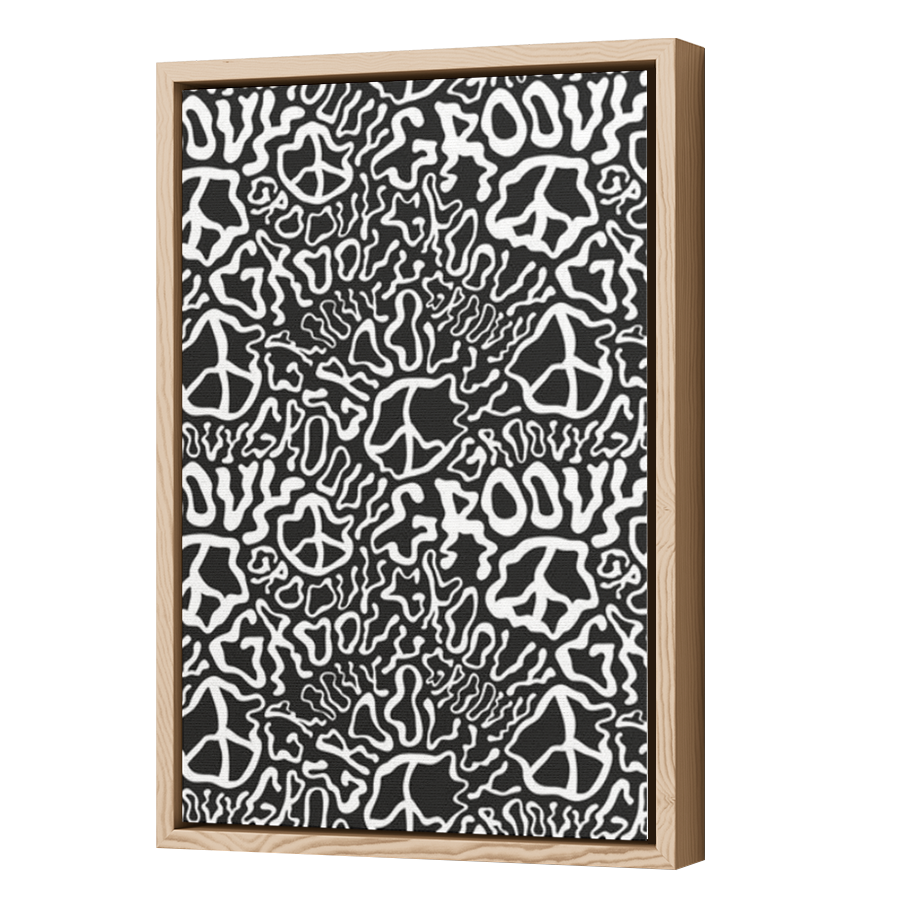 Thumbnail for Canvas - Wood Grain Floating Frame