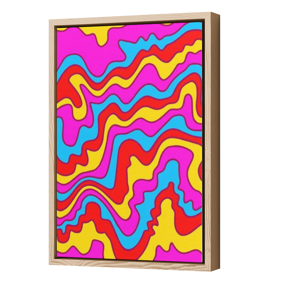 Thumbnail for Canvas - Wood Grain Floating Frame