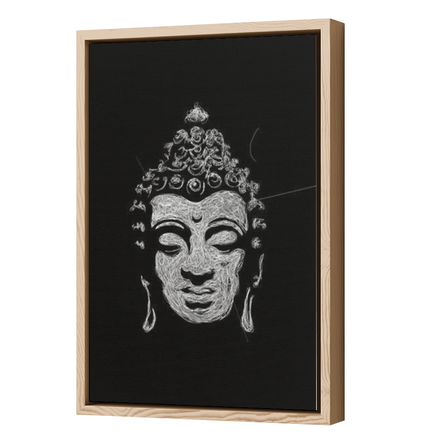 Thumbnail for Canvas - Wood Grain Floating Frame