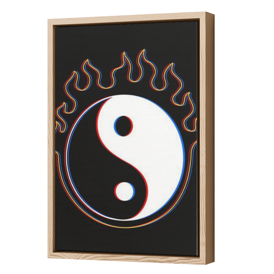 Thumbnail for Canvas - Wood Grain Floating Frame