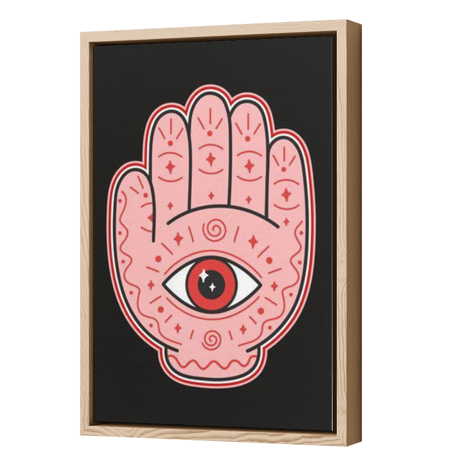 Thumbnail for Canvas - Wood Grain Floating Frame