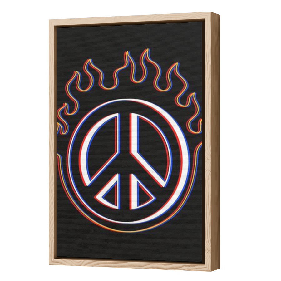 Thumbnail for Canvas - Wood Grain Floating Frame