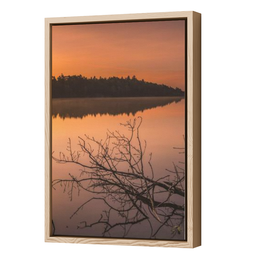 Thumbnail for Canvas - Wood Grain Floating Frame