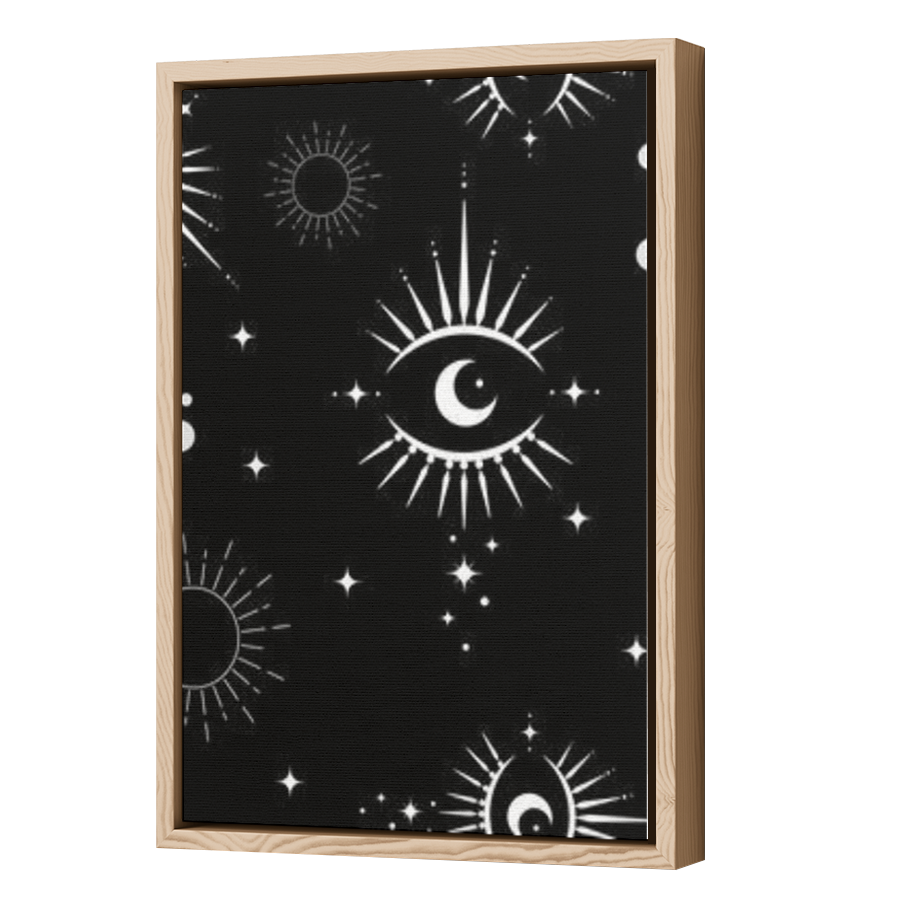 Thumbnail for Canvas - Wood Grain Floating Frame