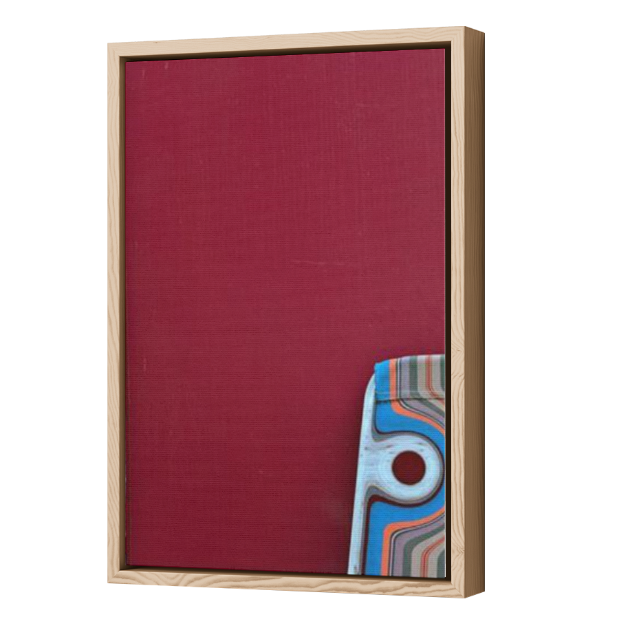Thumbnail for Canvas - Wood Grain Floating Frame