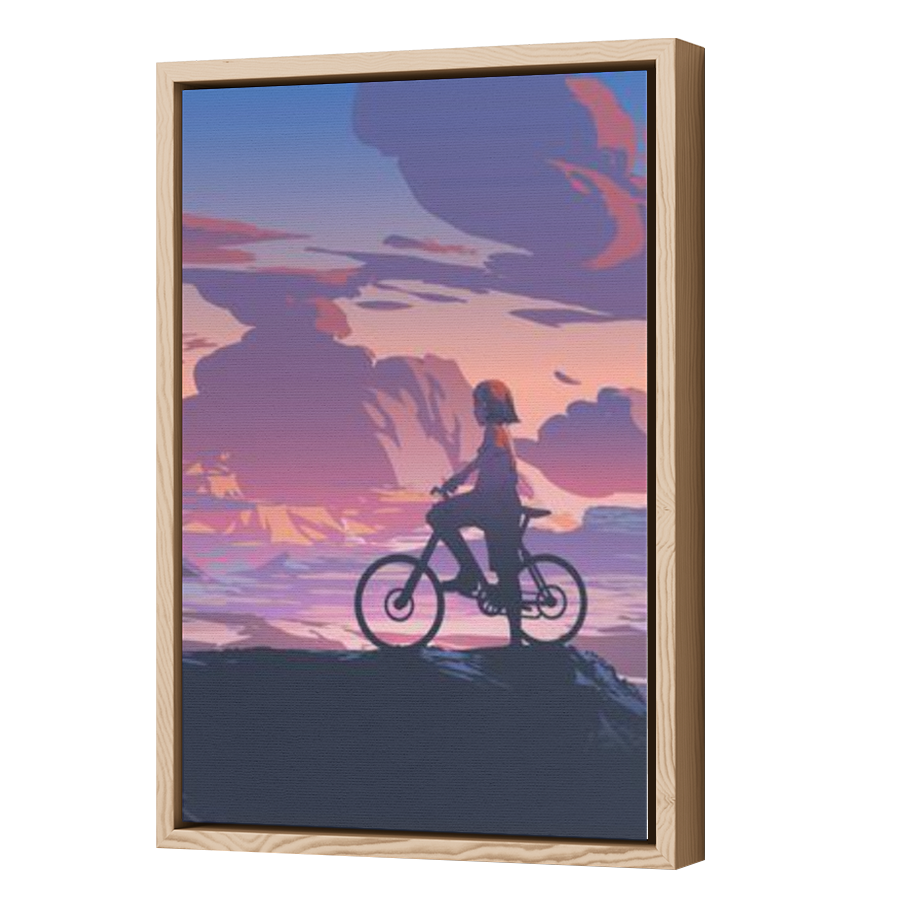 Thumbnail for Canvas - Wood Grain Floating Frame