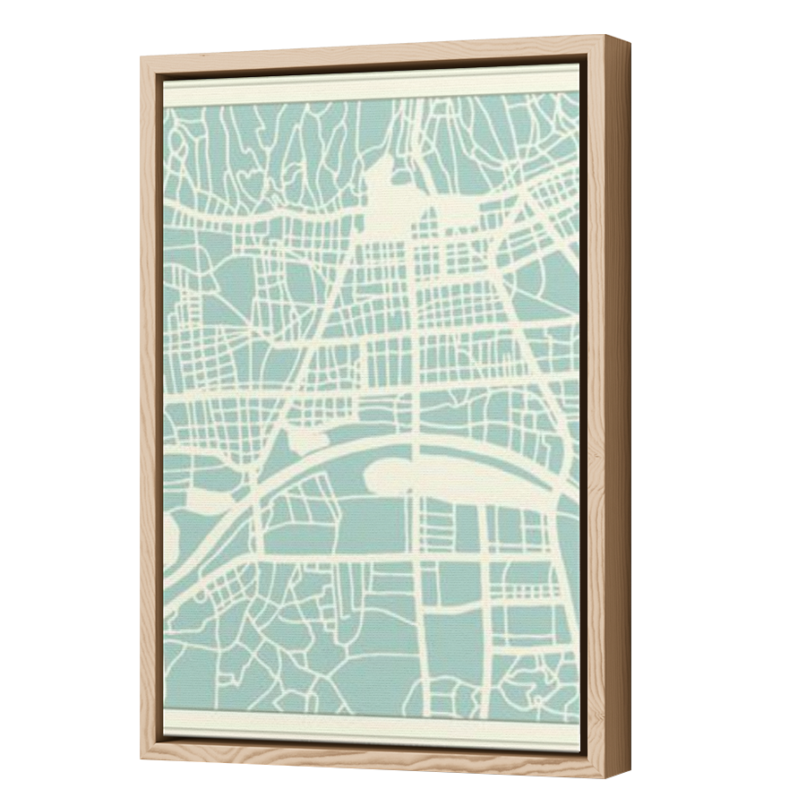 Thumbnail for Canvas - Wood Grain Floating Frame