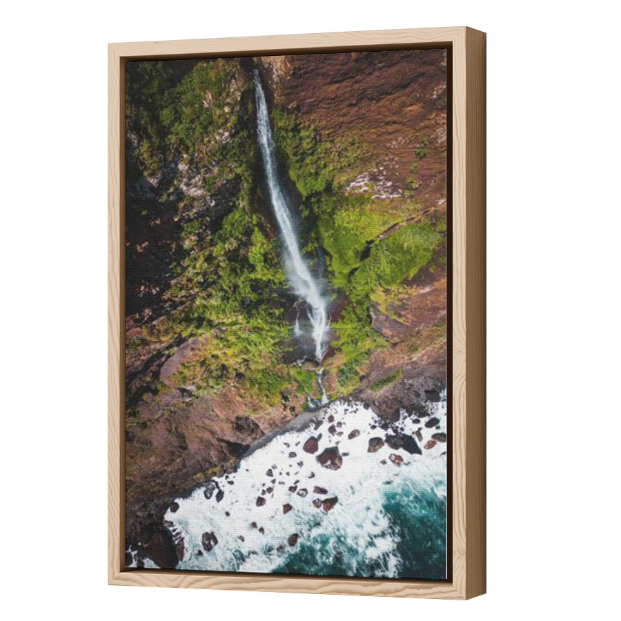 Thumbnail for Canvas - Wood Grain Floating Frame