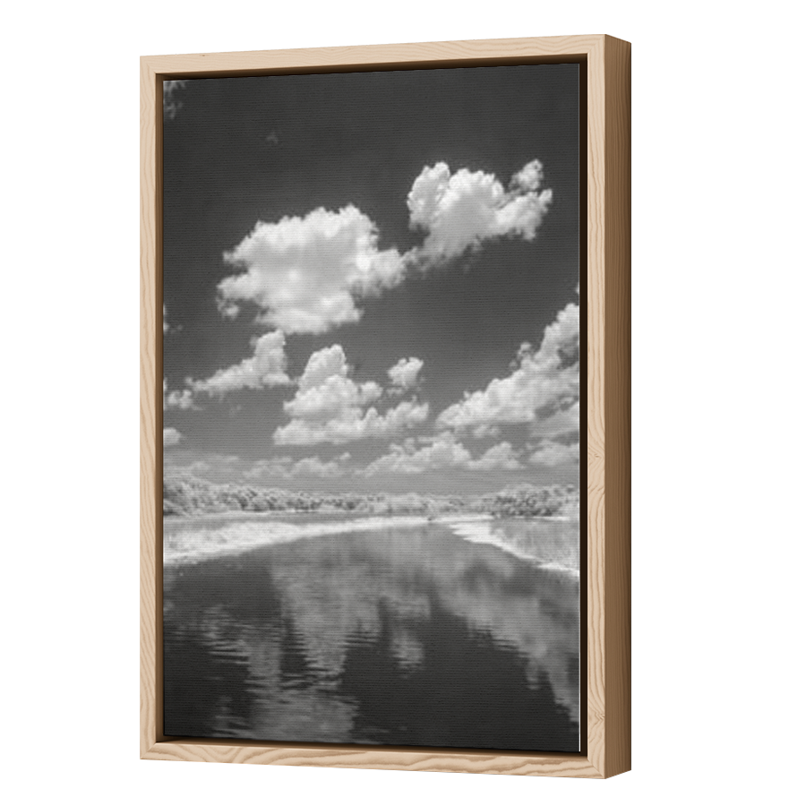 Thumbnail for Canvas - Wood Grain Floating Frame