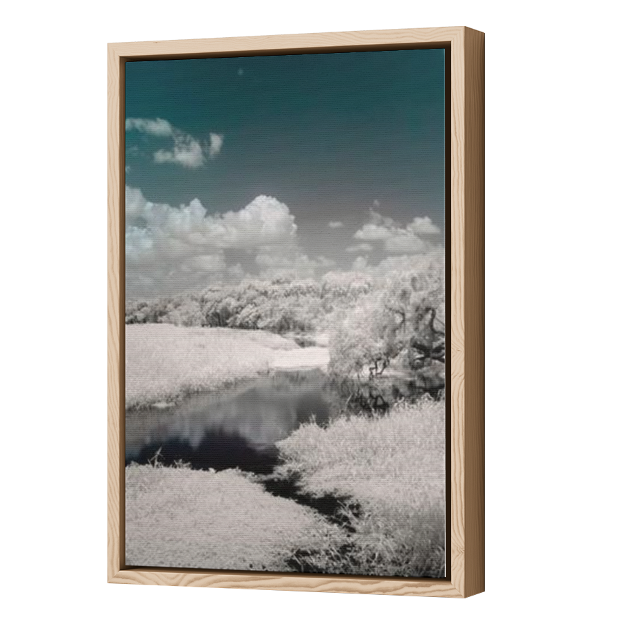 Thumbnail for Canvas - Wood Grain Floating Frame