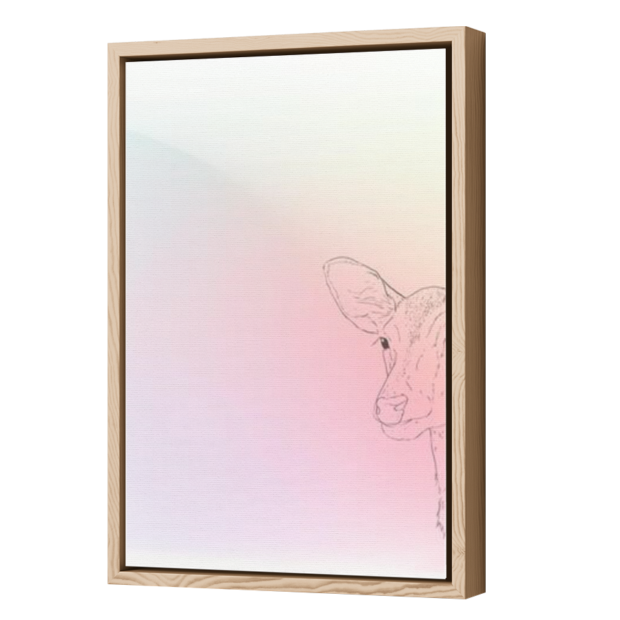 Thumbnail for Canvas - Wood Grain Floating Frame