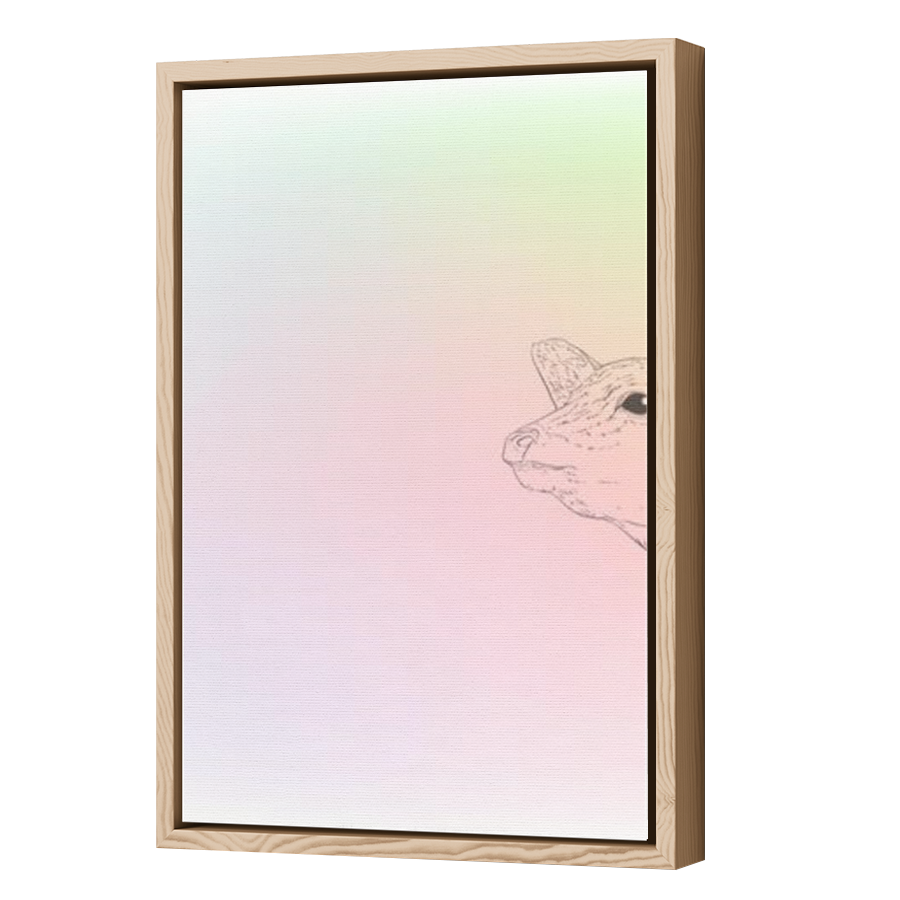 Thumbnail for Canvas - Wood Grain Floating Frame