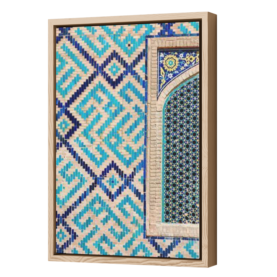 Thumbnail for Canvas - Wood Grain Floating Frame