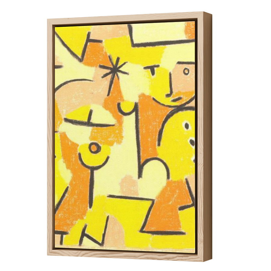 Thumbnail for Canvas - Wood Grain Floating Frame