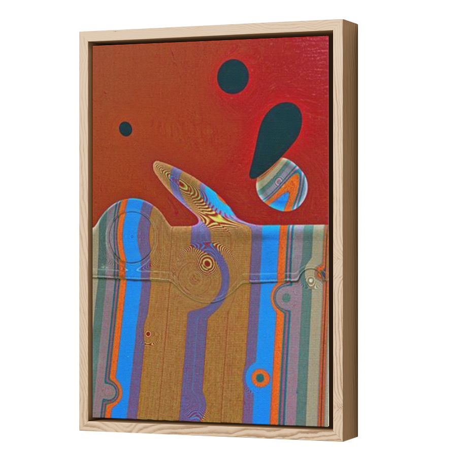 Thumbnail for Canvas - Wood Grain Floating Frame
