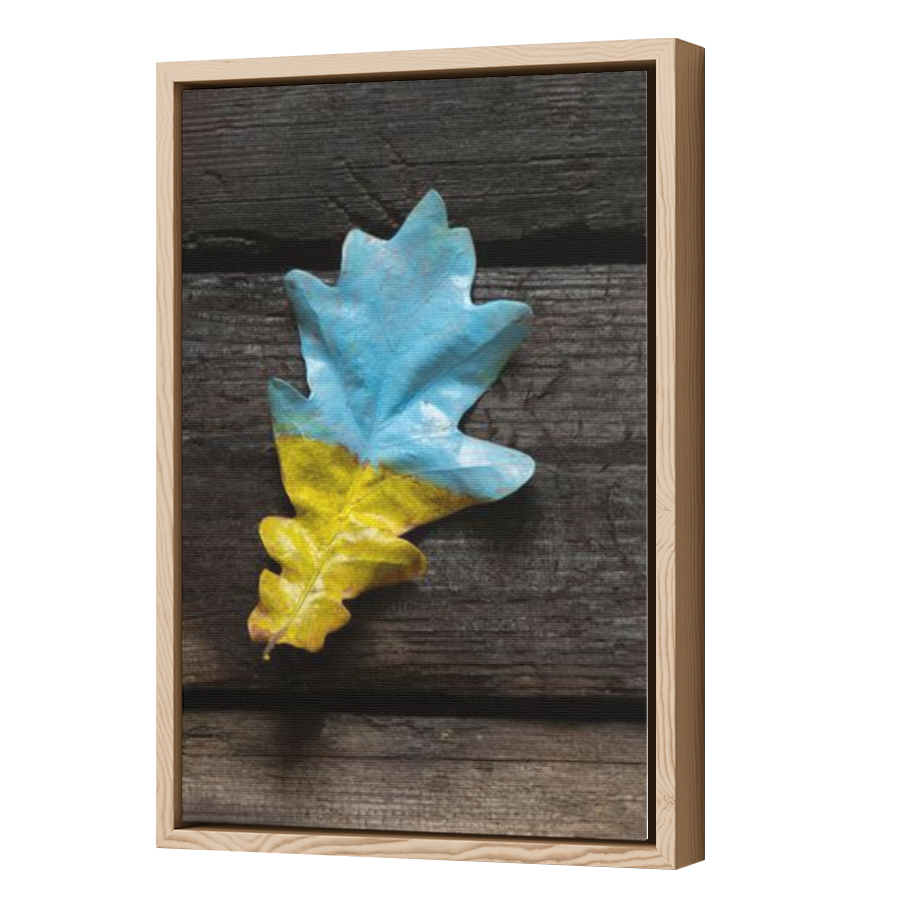 Thumbnail for Canvas - Wood Grain Floating Frame