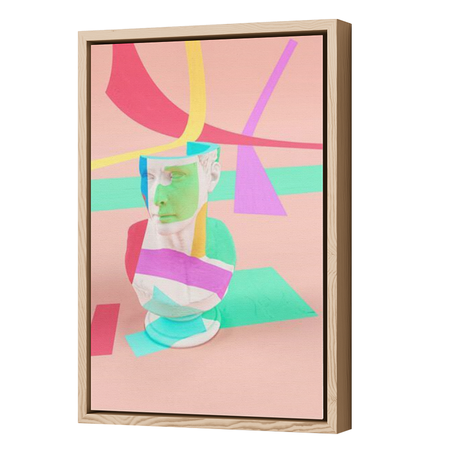 Thumbnail for Canvas - Wood Grain Floating Frame