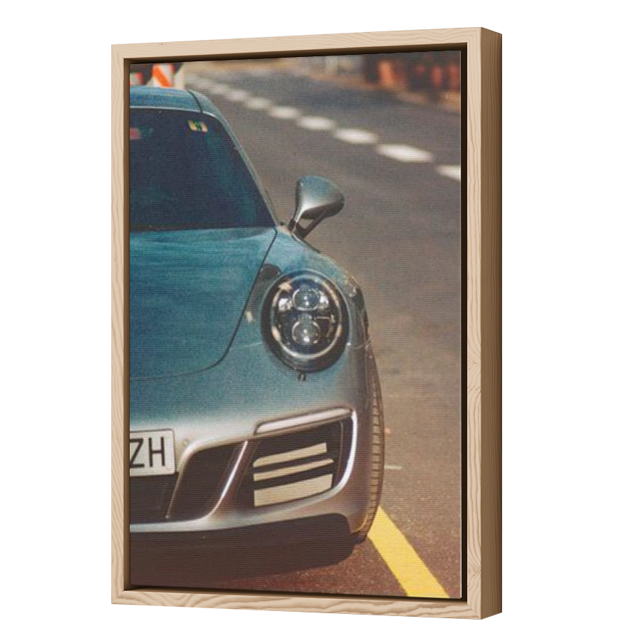 Thumbnail for Canvas - Wood Grain Floating Frame