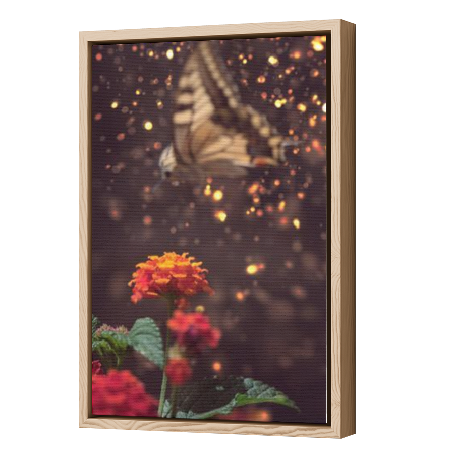 Thumbnail for Canvas - Wood Grain Floating Frame