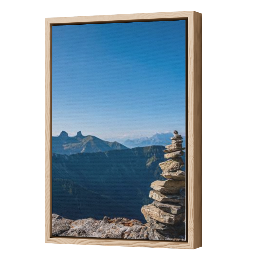 Thumbnail for Canvas - Wood Grain Floating Frame