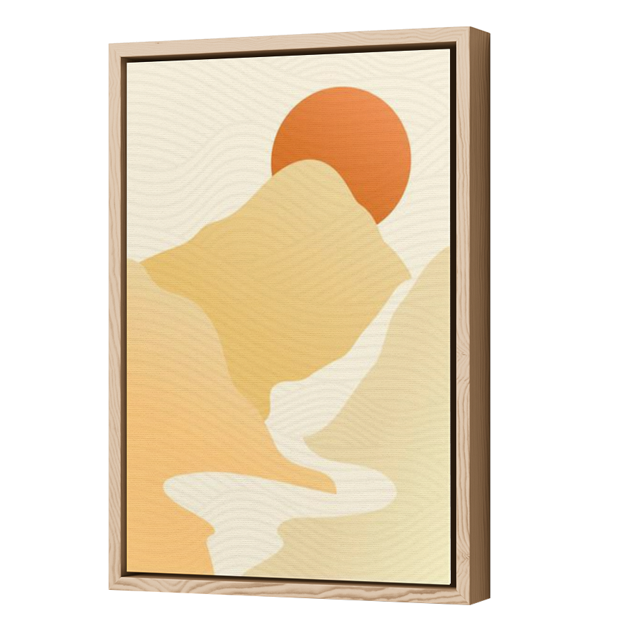 Thumbnail for Canvas - Wood Grain Floating Frame