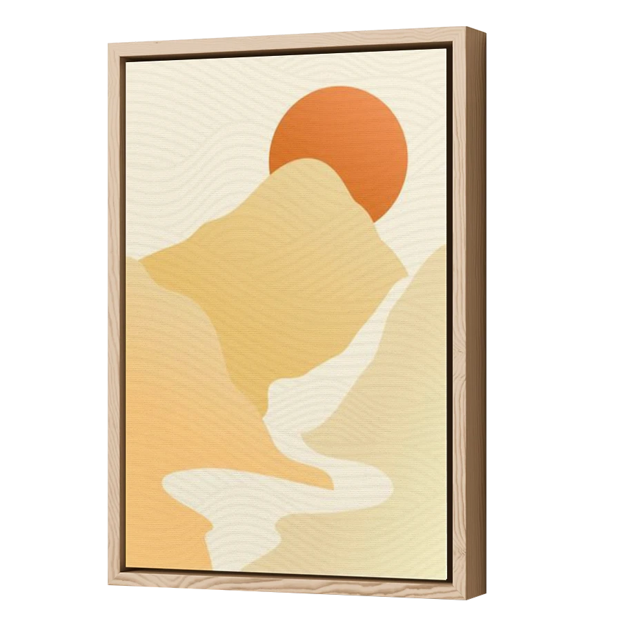 Thumbnail for Canvas - Wood Grain Floating Frame