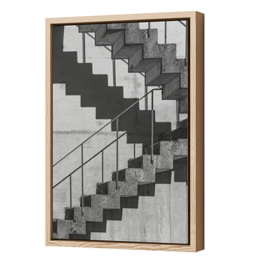 Thumbnail for Canvas - Wood Grain Floating Frame