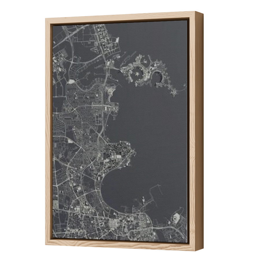 Thumbnail for Canvas - Wood Grain Floating Frame