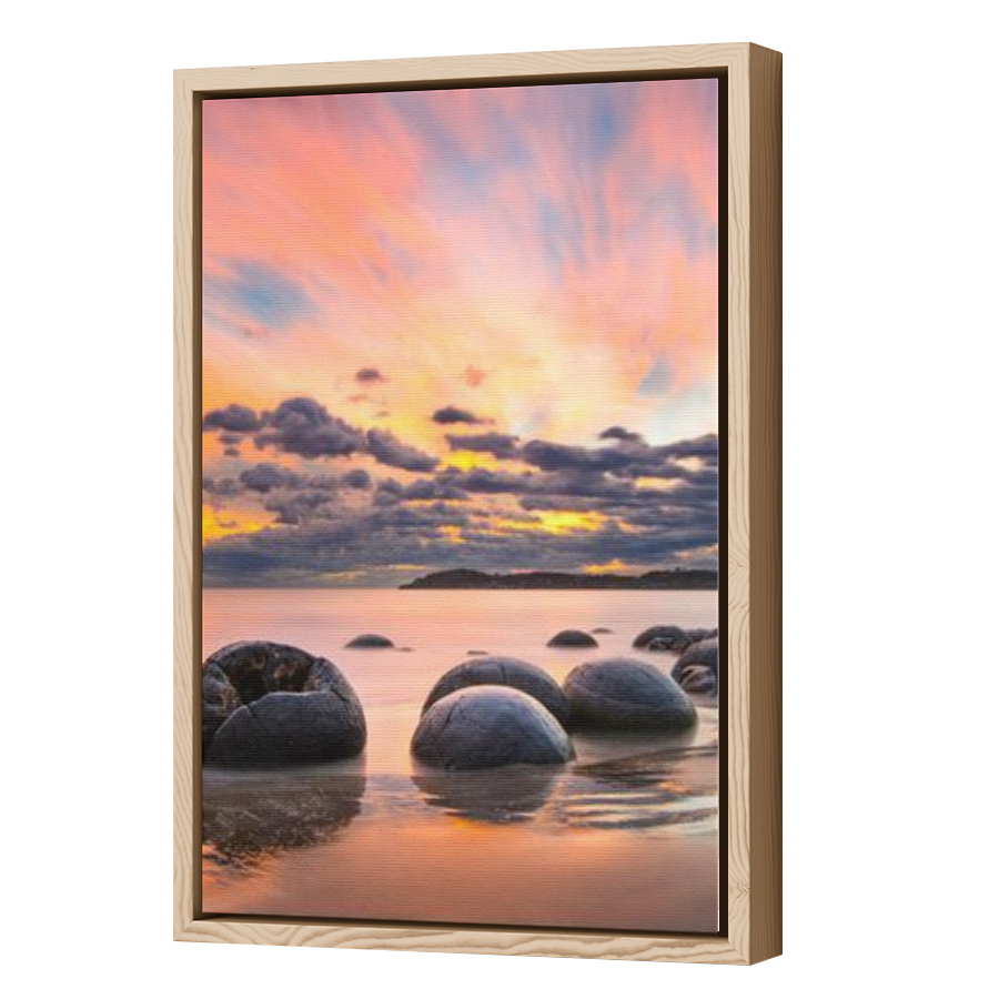 Thumbnail for Canvas - Wood Grain Floating Frame
