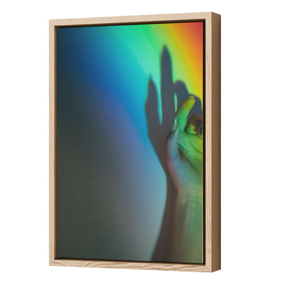 Thumbnail for Canvas - Wood Grain Floating Frame