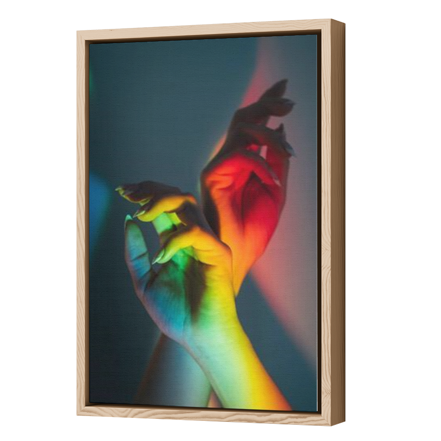 Thumbnail for Canvas - Wood Grain Floating Frame