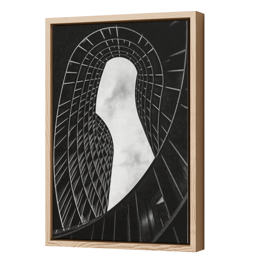 Thumbnail for Canvas - Wood Grain Floating Frame