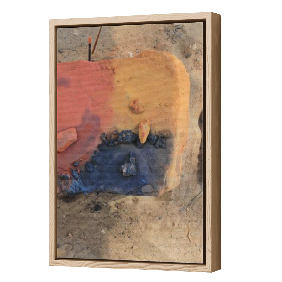 Thumbnail for Canvas - Wood Grain Floating Frame